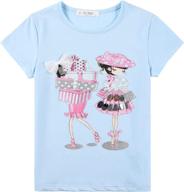 minihomie short sleeve t shirts graphic little girls' clothing - tops, tees & blouses logo