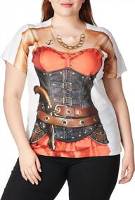 img 2 attached to Women'S Halloween 3D Photo-Realistic Short Sleeve T-Shirt By Faux Real