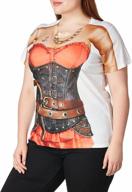 women's halloween 3d photo-realistic short sleeve t-shirt by faux real logo