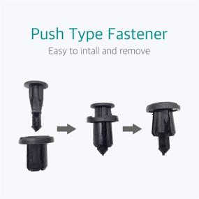 img 1 attached to 🔧 Lantee 20 Pcs Nylon Bumper Push-Type Retainer Clips Compatible with Nissan Models: 01553-09241 240SX, 350Z, 370Z, Altima, Cube, Maxima, Murano, NV, Pathfinder, Quest, Rogue, Rogue Sport, Sentra, Titan, Versa, Xterra