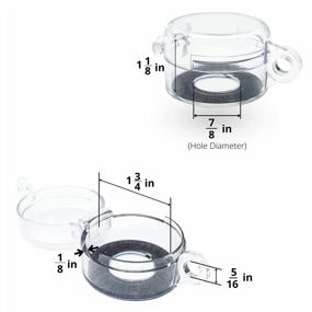 img 2 attached to ⅞-Inch Hole Diameter Push Button Lockout Cover - Round Transparent Emergency Stop Switch Cover For TRADESAFE Safety Button