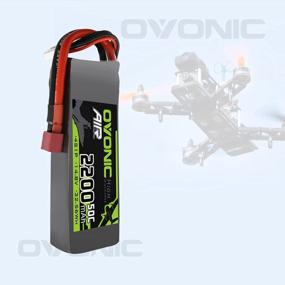 img 3 attached to OVONIC 4S Lipo Battery 50C 2200MAh 14.8V - Deans T Plug & Extra EC3 Connector For RC Airplanes, Helicopters, Quadcopters & Multi-Motor