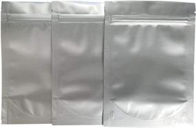 img 1 attached to 🛍️ High-Quality Resealable Stand Up Mylar Bags/Pouches - 7.5 Mil 5"x7"x3" - Premium Aluminum Foil-Lined Gusset Bag for Long-Term Food Storage, Freeze Drying, Survival (50 and 100 pack)