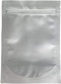 img 2 attached to 🛍️ High-Quality Resealable Stand Up Mylar Bags/Pouches - 7.5 Mil 5"x7"x3" - Premium Aluminum Foil-Lined Gusset Bag for Long-Term Food Storage, Freeze Drying, Survival (50 and 100 pack)