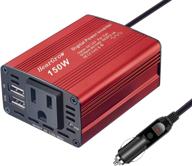 150w power inverter converter adapter red logo