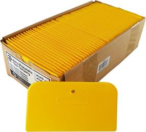 img 1 attached to 🟨 Astro 4528 Yellow 6&#34; Plastic Spreader - Box of 100