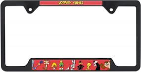 img 2 attached to Elektroplate Looney Tunes Characters Black Open License Plate Frame