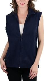 img 1 attached to 🧥 ToBeInStyle Women's Sleeveless Polar Fleece: Cozy Vests for Stylish Cold-Weather Fashion