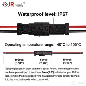 img 2 attached to JRready Automotive Waterproof Connectors Connectors