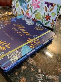 img 5 attached to Stay Organized & Stylish With CAGIE'S Floral Hardcover Notebook: College Ruled With Stickers & Dividers For Women