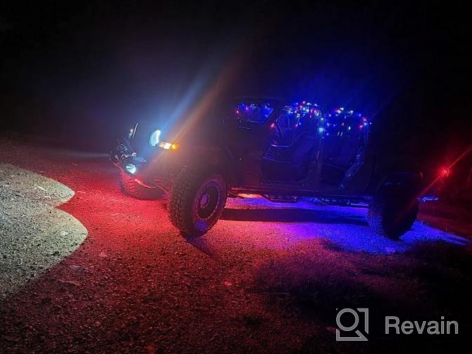 img 1 attached to OPT7 Photon Magnet 4 Pods Rock Lights For Trucks, Jeeps, UTV. RGB LED Rock Lights With Remote Control, Extension Wires, Wiring Harness, Wide Angle, Multicolor Underglow Lighting Kits IP68 Waterproof review by David Perry
