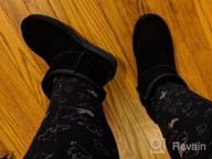 img 1 attached to Warm And Cozy: ZGR Women'S Cow Suede Leather Snow Boots With Fur Lining review by Kimberly Johnson