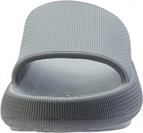 img 2 attached to BRONAX Cloud Slippers: Extremely Comfy Pillow Sandals With Cushioned Thick Sole For Women And Men!