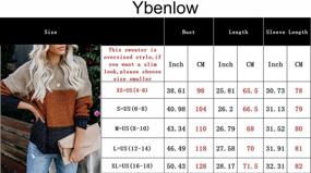img 1 attached to Women'S Chunky Cable Knit Crewneck Sweater Jumper Top - Long Sleeve Oversized Pullover