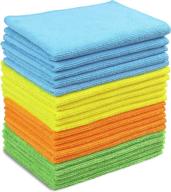 🧺 simplehouseware microfiber cleaning cloth - 20 pack with 4 color variation logo