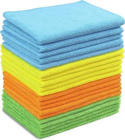 img 3 attached to 🧺 SimpleHouseware Microfiber Cleaning Cloth - 20 Pack with 4 Color Variation