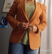img 1 attached to Women'S Casual Office Blazer Jacket With Puff Sleeves, Lapel, Open Front, And Pockets By KIRUNDO - 2023 Collection review by Terri Kolb