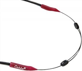 img 1 attached to Cablz Colorz Zipz: Adjustable Eyewear Retainer Strap In Lightweight, Low Profile Coated Stainless Steel, 14 Inches In Length