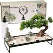 create tranquility with a japanese zen garden – perfect gift for office and home – find inner peace with tabletop bonsai and buddha rock decor logo
