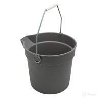 bucket handle 10 quart plastic rugged logo