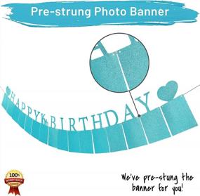 img 3 attached to Pre-Assembled Blue Sweet 16 Photo Banner With Sixteen Card Frames For Girls - Happy 16Th Birthday Decorations And Party Supplies With '16' Signs Included
