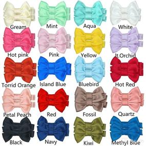 img 3 attached to 20Pairs Cotton Infants Toddlers Barrettes