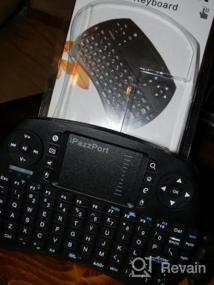 img 5 attached to IPazzPort KP-21SM Mini Bluetooth Keyboard с сенсорной панелью, беспроводной USB-ключ 2,4G с подсветкой для Android TV Box / FireStick / ноутбука / ПК - последнее обновление