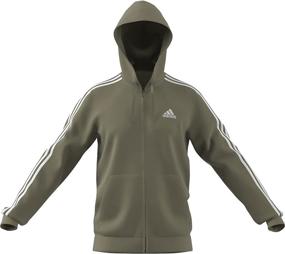 img 1 attached to Adidas Essentials 3 Stripes Full Zip Heather Men's Clothing for Active