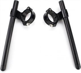 img 4 attached to Universal 2-Piece Split Clip-Ons Assembly With Adjustable 7/8" Bars And 45Mm Handlebar Diameter - Ideal For Cafe Racers And Motorcycles