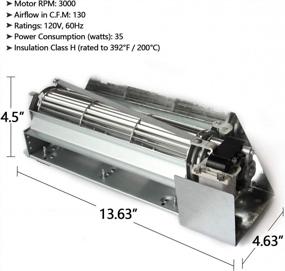 img 3 attached to Сменный комплект вентилятора камина для серии Lennox Superior, включая MPB, MLDVT и SLDVT, а также MPD35ST с FBK-200 и 80L85 — совместим с моделями UVF и UVFRC