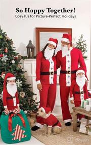 img 3 attached to 🎄 Matching Family Christmas Pajamas Sets - Santa Claus PajamaGram Family PJs