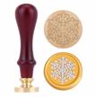 add a touch of elegance to your christmas cards with vintage snowflake wax stamp by yoption logo