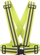 🔆 aykrm 9 color reflective vest: hi vis bands, adjustable & multi-purpose for running, cycling, motorcycle safety, dog walking - high visibility gear логотип