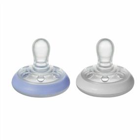 img 4 attached to Tommee Tippee Breast-Like Pacifier Night, Glow In The Dark, Skin-Like Texture, Symmetrical Design, BPA-Free Binkies, 0-6M, 2 Count (Pack Of 1)