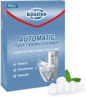 kiisiiso strong toilet bowl cleaners – bleach tablets for sparkling bathrooms, enhanced cleaning power with household toilet cleaner (50 pack) logo