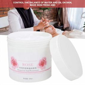 img 1 attached to Rose Massage Cream Facial Moisturizer Pore Cleanser Oil Control Hydrating Gel 500Ml