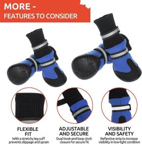 img 2 attached to KOESON Waterproof Reflective Protector Anti Slip Dogs : Apparel & Accessories