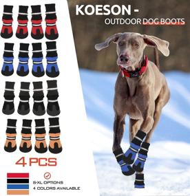 img 3 attached to KOESON Waterproof Reflective Protector Anti Slip Dogs : Apparel & Accessories