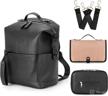 backpack waterproof leather changing station diapering -- diaper bags logo