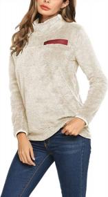 img 2 attached to Stay Cozy This Winter With Romanstii Women'S Oversized Fleece Hoodie
