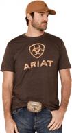 ariat mens liberty brown heather logo