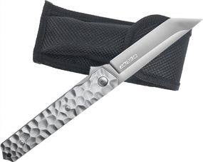 img 3 attached to OerLa'S Smooth-Open EDC Flipper Pocket Folding Knife With 3.54" Blade In Silver