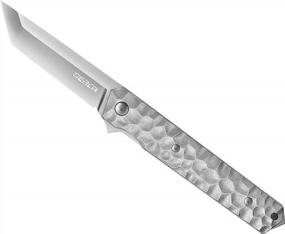 img 4 attached to OerLa'S Smooth-Open EDC Flipper Pocket Folding Knife With 3.54" Blade In Silver