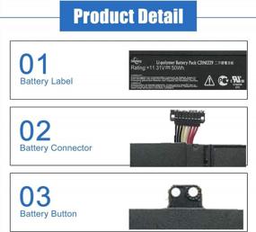 img 2 attached to Замена батареи для ноутбука Asus ZenBook UX303 UX303L UX303LN TP300L Q302L, Dentsing C31N1339 11,31 В 50 Вт·ч 0B200-9300000