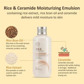 img 2 attached to The Face Shop Rice Ceramide Emulsion: Moisturizing, Brightening & Barrier-Boosting Lotion For Deep Nourishment & Supple Skin, 5.0 Fl Oz