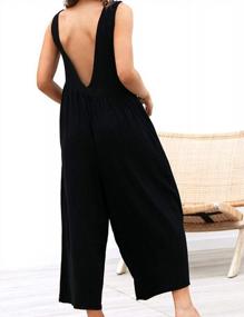 img 2 attached to Stylish And Comfortable Women'S Chiffon Sleeveless Jumpsuits With Pockets