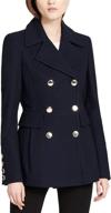 calvin klein womens polished button women's clothing for coats, jackets & vests logo