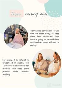 img 1 attached to 🍼 Nursing Cover for Baby Breastfeeding & Pumping, Multi-Purpose Car Seat Stroller Cover, Breathable Organic Muslin Cotton, Breastfeeding Apron & Shawl by TISU (Sand - Gender-Neutral)