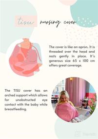 img 2 attached to 🍼 Nursing Cover for Baby Breastfeeding & Pumping, Multi-Purpose Car Seat Stroller Cover, Breathable Organic Muslin Cotton, Breastfeeding Apron & Shawl by TISU (Sand - Gender-Neutral)