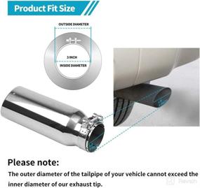 img 1 attached to YITAMOTOR Exhaust Tip Stainless Professional Replacement Parts -- Exhaust & Emissions